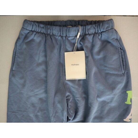 Madhappy ULWB02 Women's Sz L Frost Blue Pastels French Terry Jogger Sweatpants - Picture 6 of 12